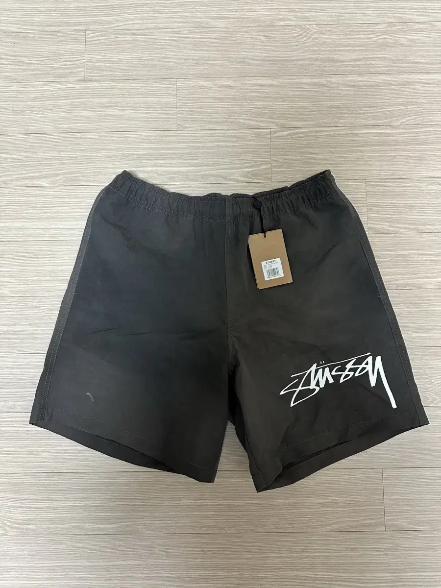 Stussy Wave Dye Nylon Shorts Black Size S New