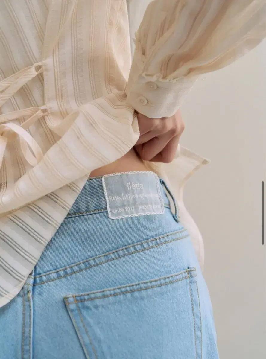 플레따 부츠컷 데님  M