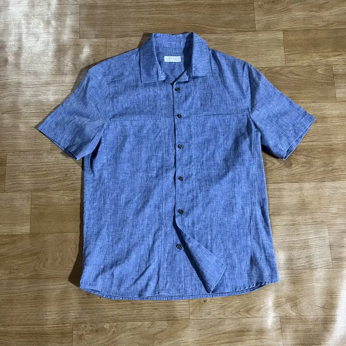 [97] Time Short Sleeve Linen Shirt