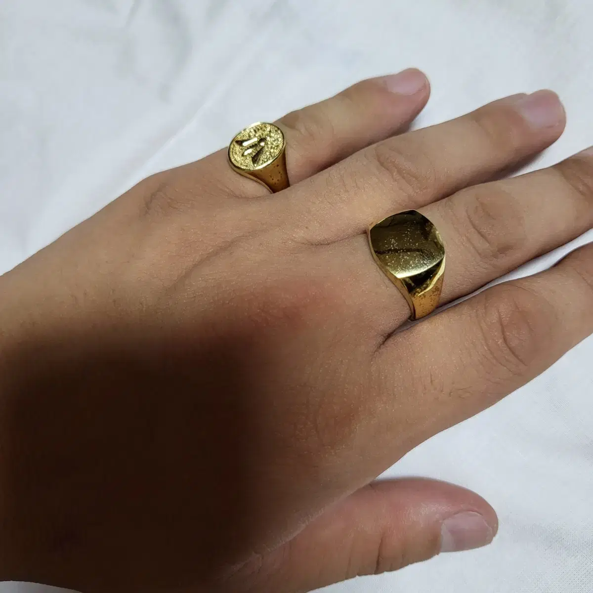 AEKKI ID RING 애끼 ID 반지 (925실버에 18K 도금)