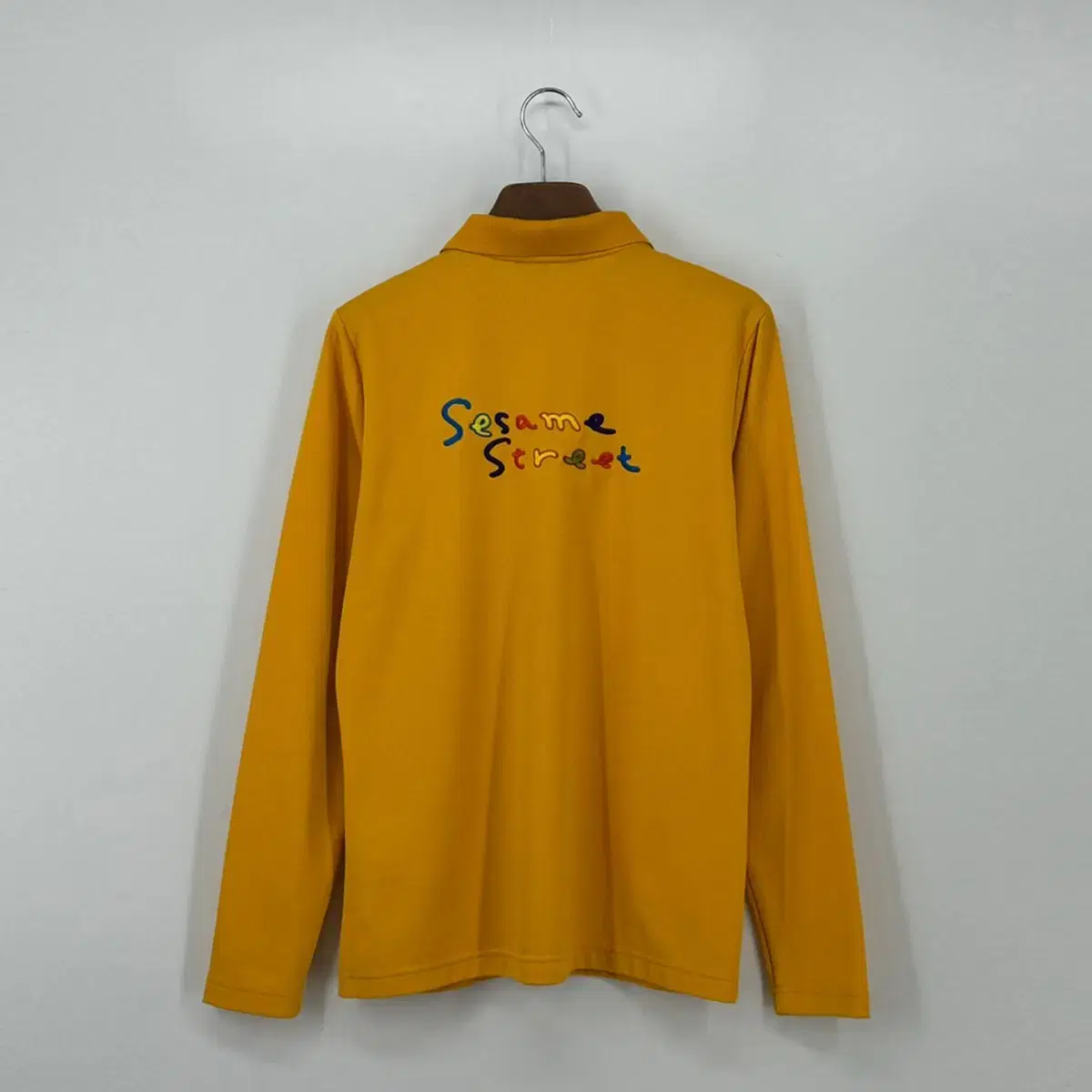 세서미 스트리트 긴팔 카라 티셔츠 (100 size / YELLOW)