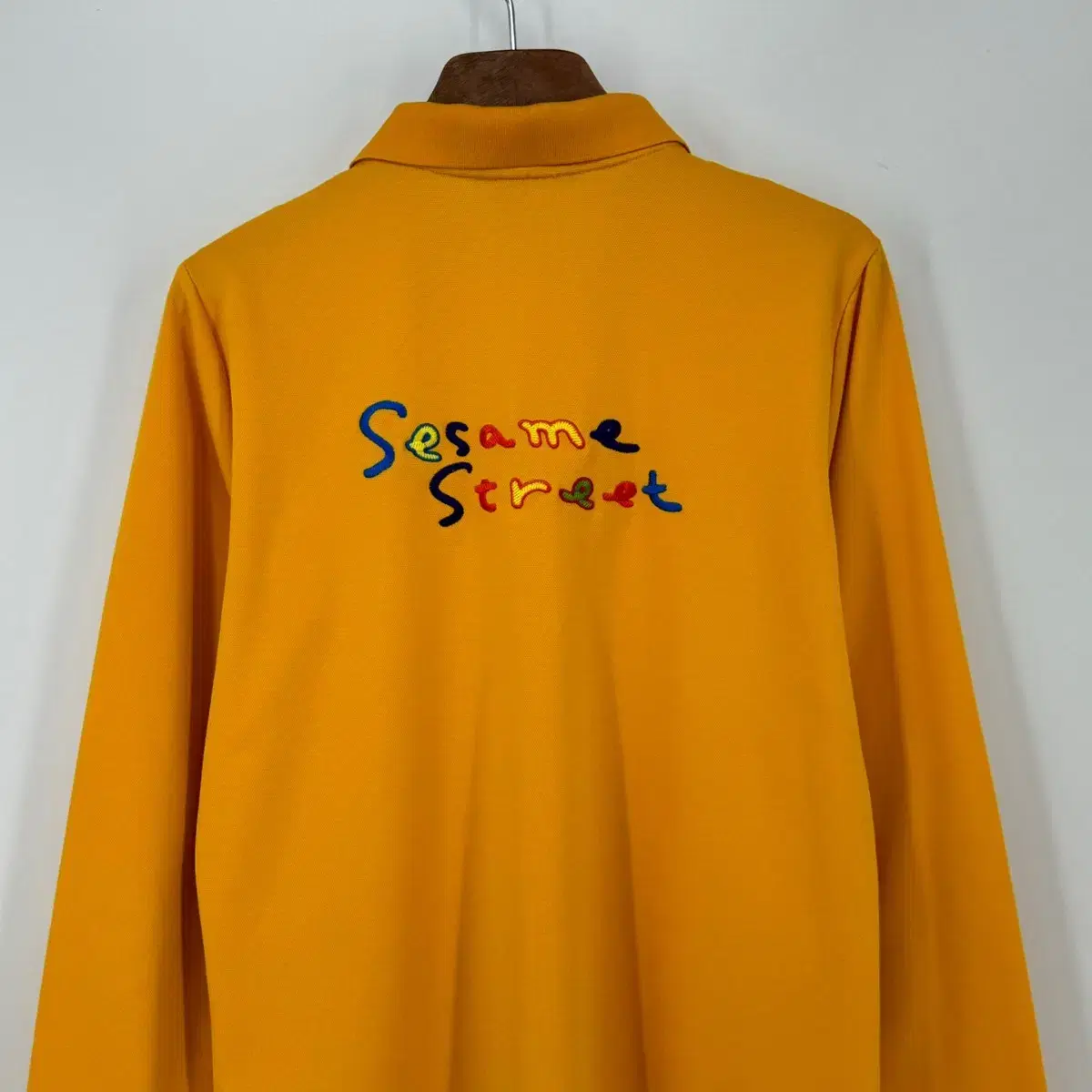 세서미 스트리트 긴팔 카라 티셔츠 (100 size / YELLOW)