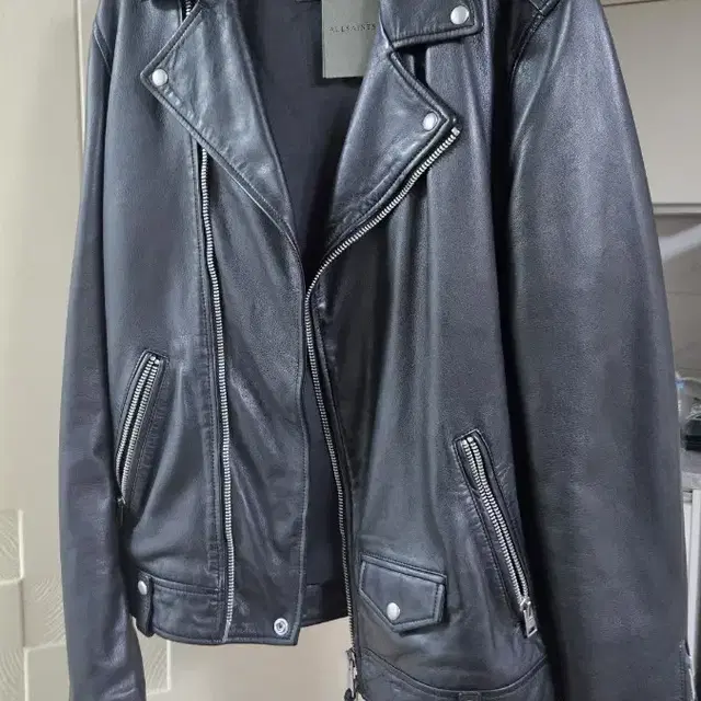 올세인츠 밀로 바이커 가죽자켓L / allsaints milo biker