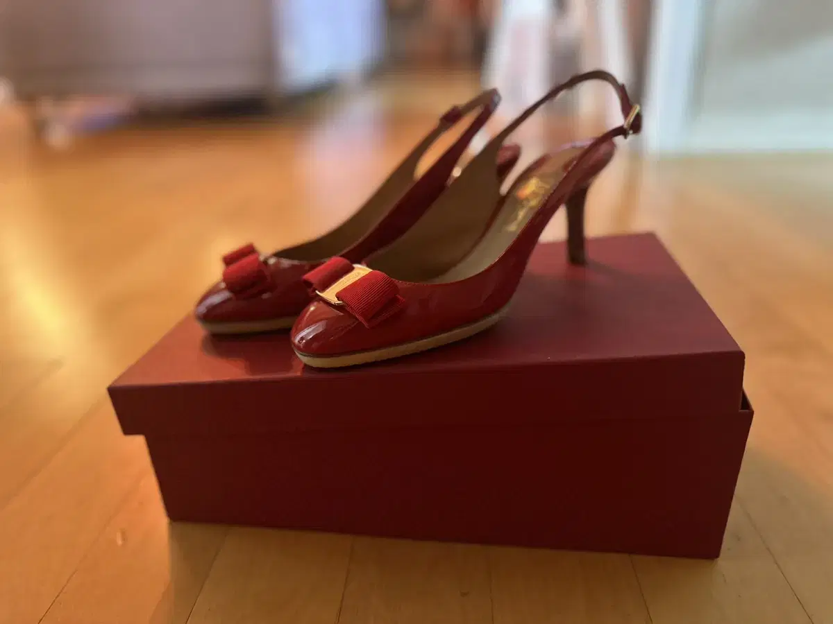 Ferragamo Slingbacks in Red Giroux Fashion