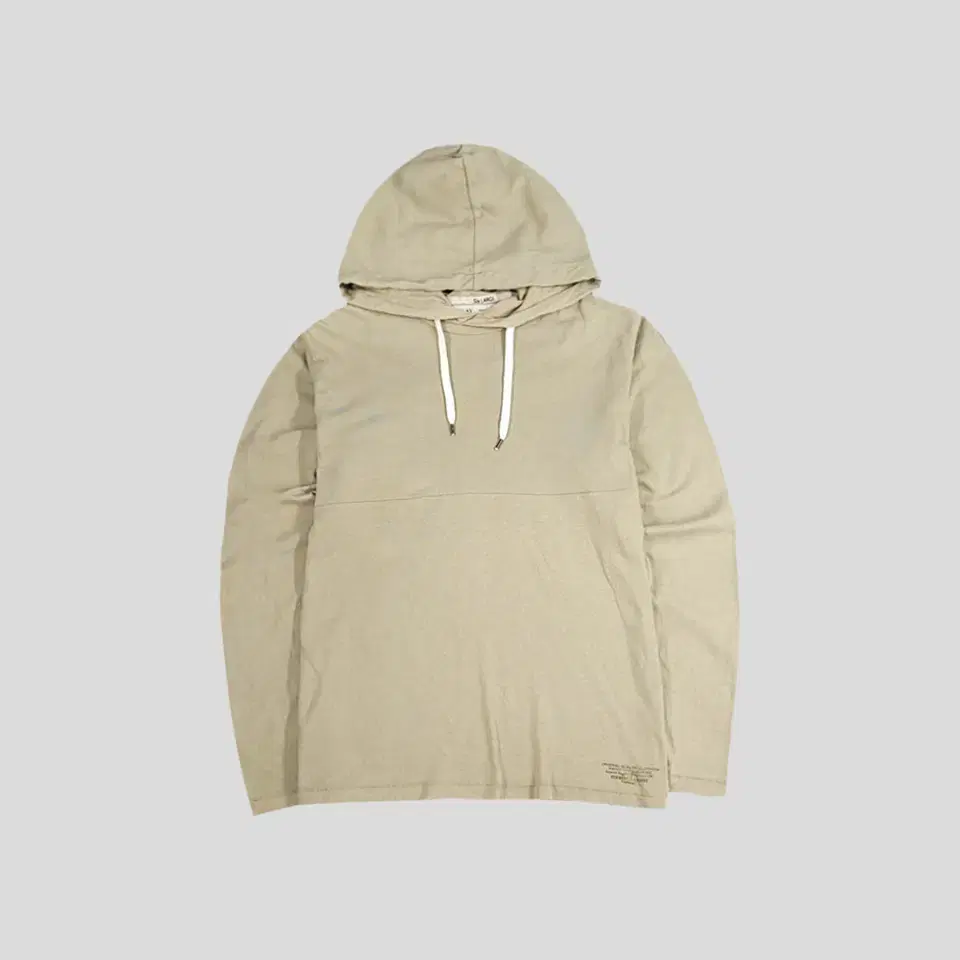 REPLAY Replay Pigment Khaki Steel Logo Cotton Hoodie L