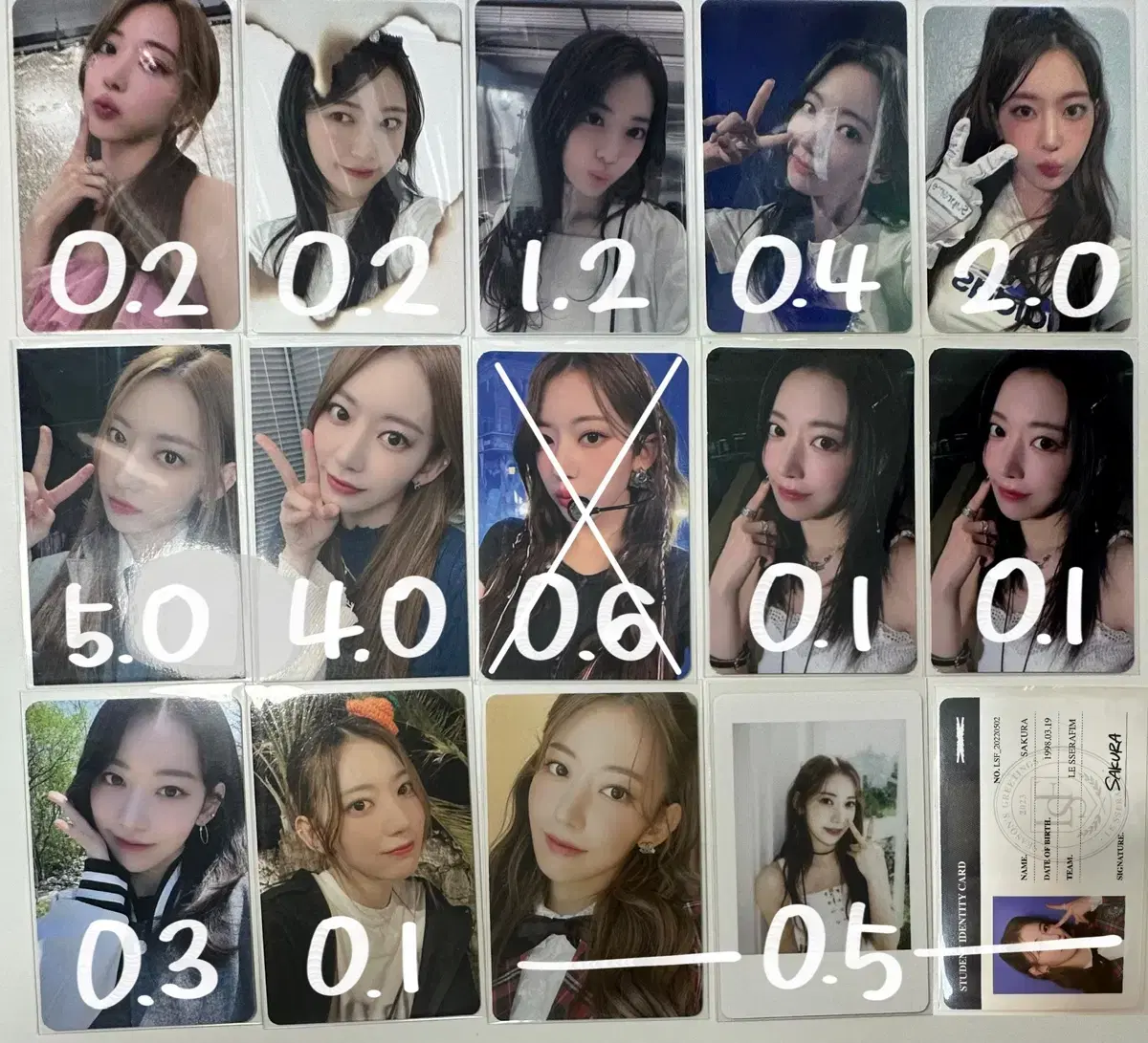 le sserafim sakura soundwave weverse ktwon4u Universal comeback show seasons greetings Jeju photocard