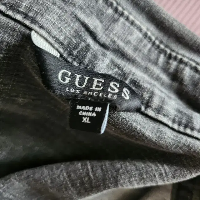 게스 데님 흑청자켓 guess