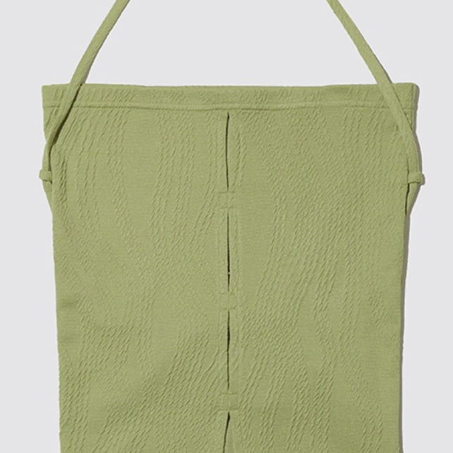 민더리 JACQUARD STRAP TUBE TOP - GREEN