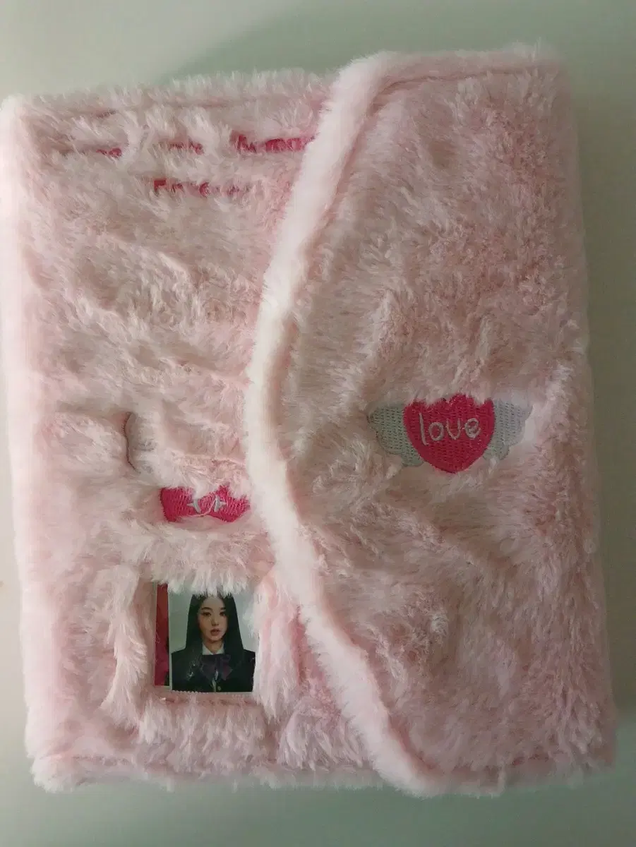 Pink fur binder sold wts