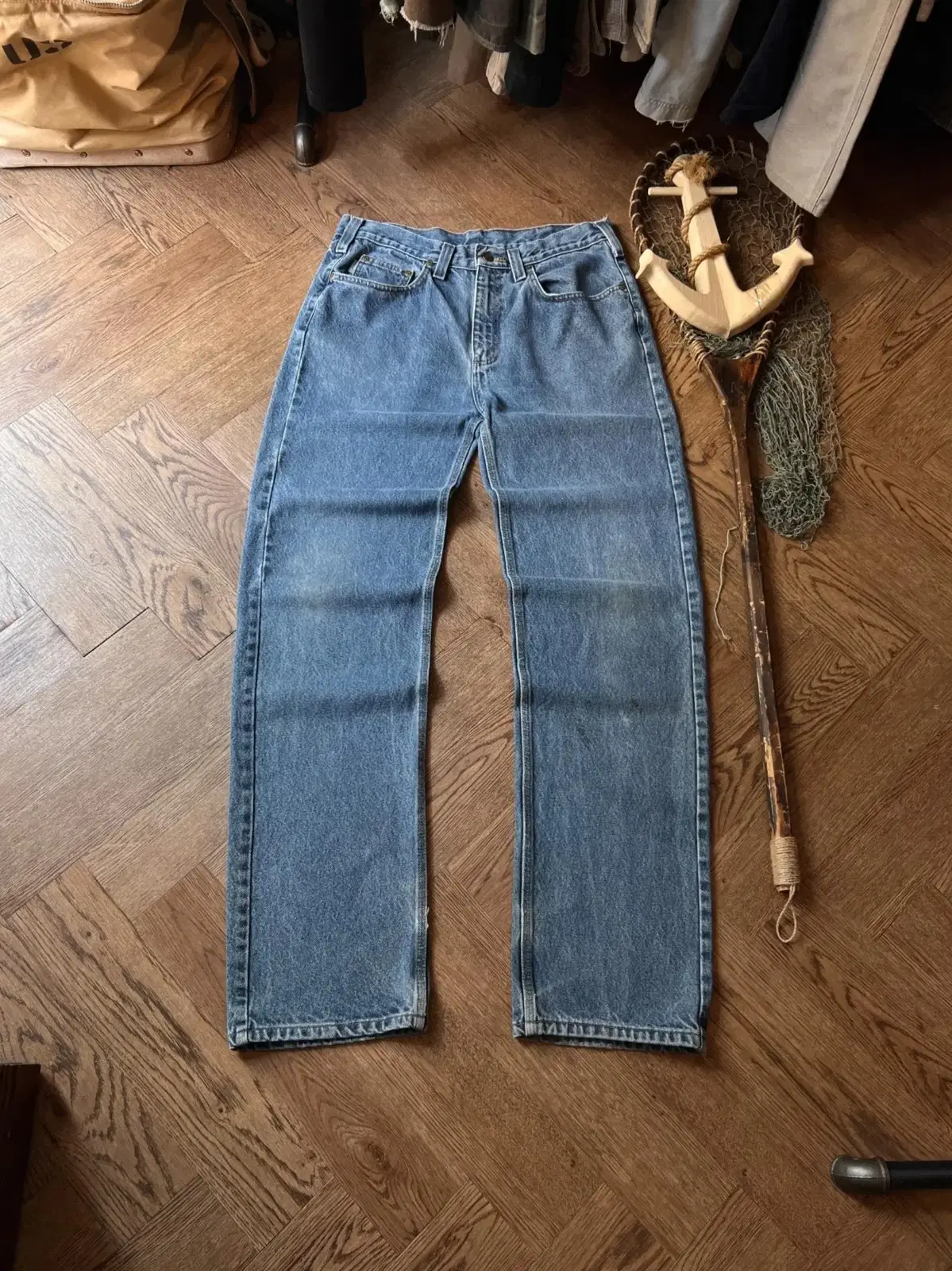 [34]Calhart USA Straight Wash Work Denim Pants