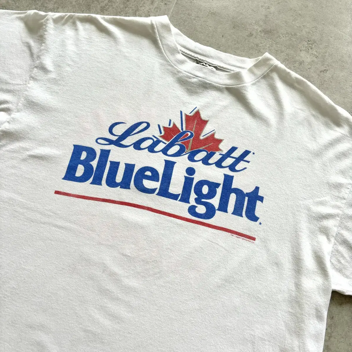 Y2K Labatt BLUE LIGHT 비어 티셔츠 100~105