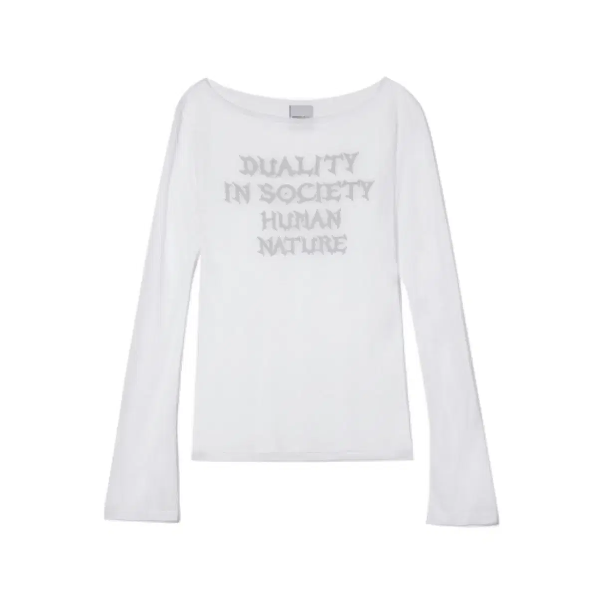 가터갤러리 HUMAN NATURE SHEER MESH TOP_WH