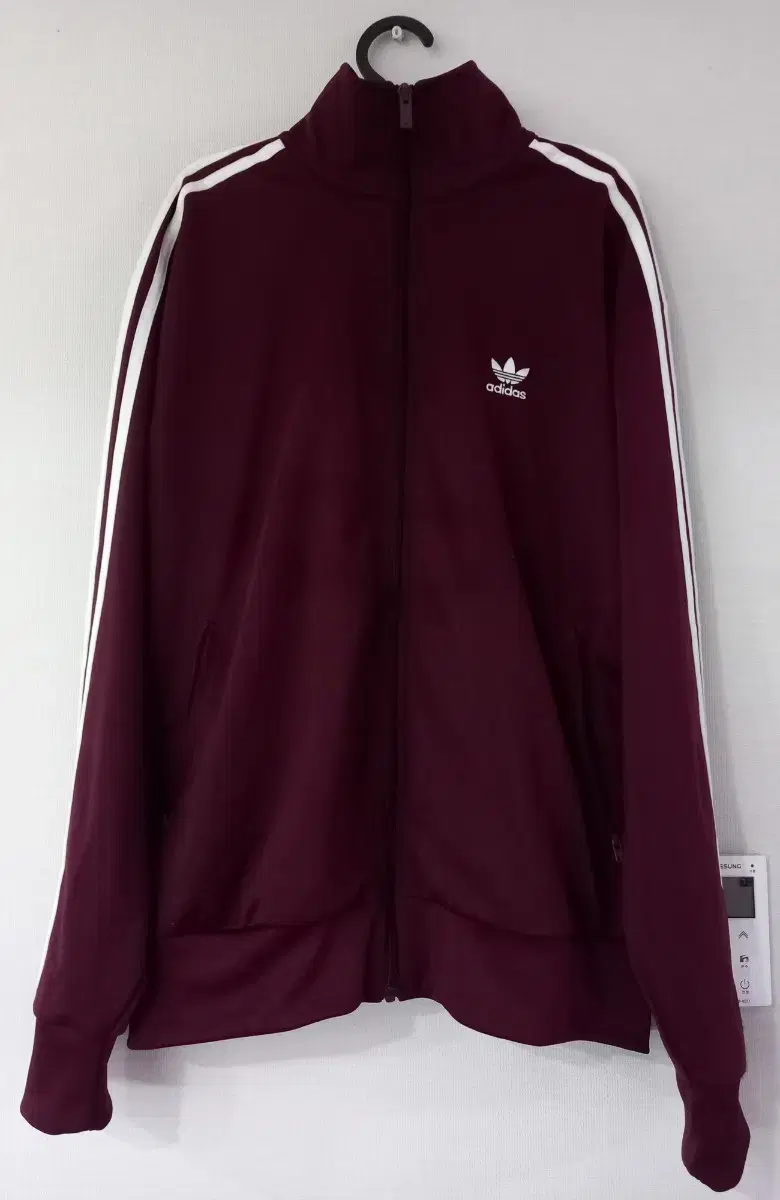 Adidas Burgundy Maroon Firebird Track Top Jersey Zip-Up 110/XXL