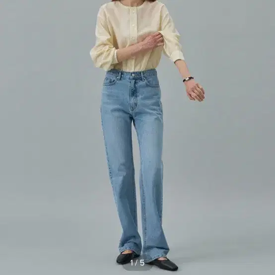 라메레이 lameri Slim Straight Denim PT[LMBDS