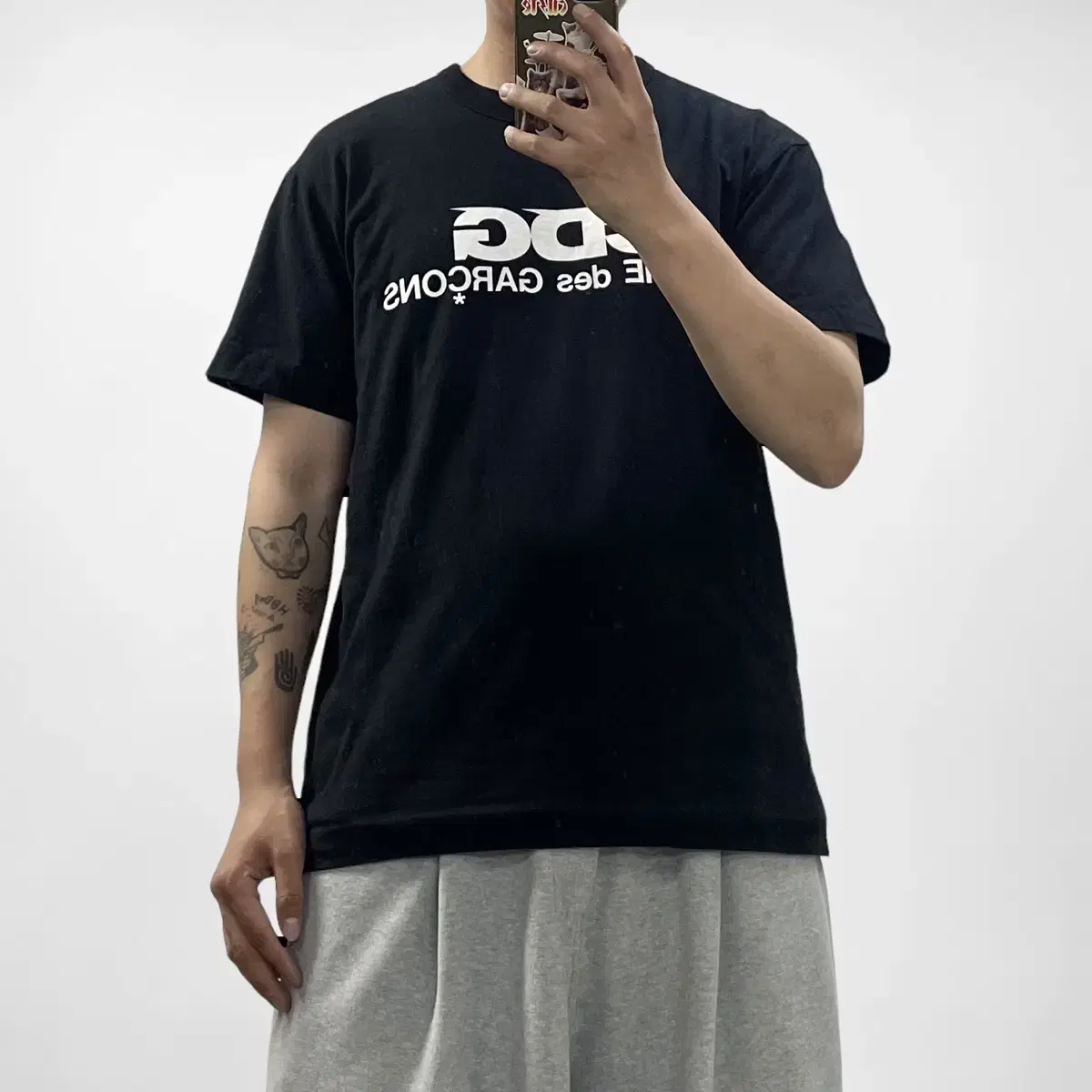 CDG Comme des Garçons Song CDG Logo Short Sleeve T-Shirt Black