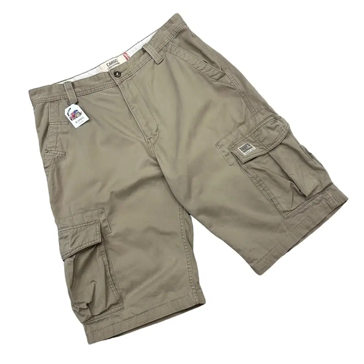 [33] Levi's Cargo Beige Bermuda Half Pants Shorts