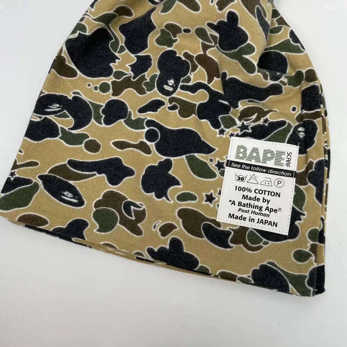 베이프 bape payche 카모 플란넬 스카프 머플러 목도리 스톨