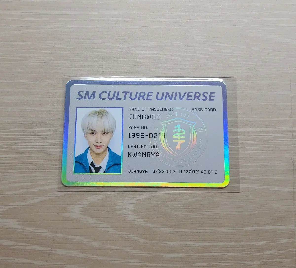 NCT127 SMCU jungwoo passport ID kard