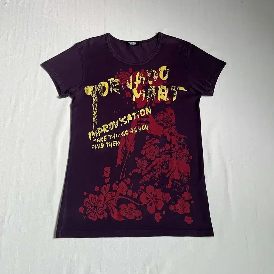 Tornado Mart Flower Printed T-Shirt