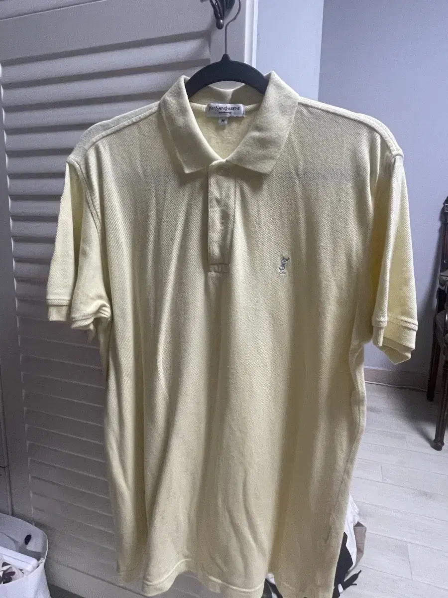 Ysl Pique Shirt Lemon