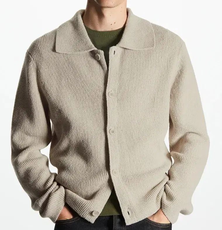 COS Cos Boucle Cardigan xs Light Grey