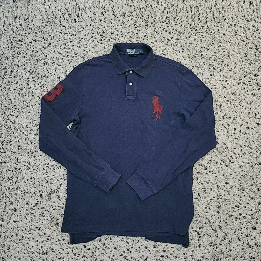 [L] Polo Big Logo Long Sleeve Karati