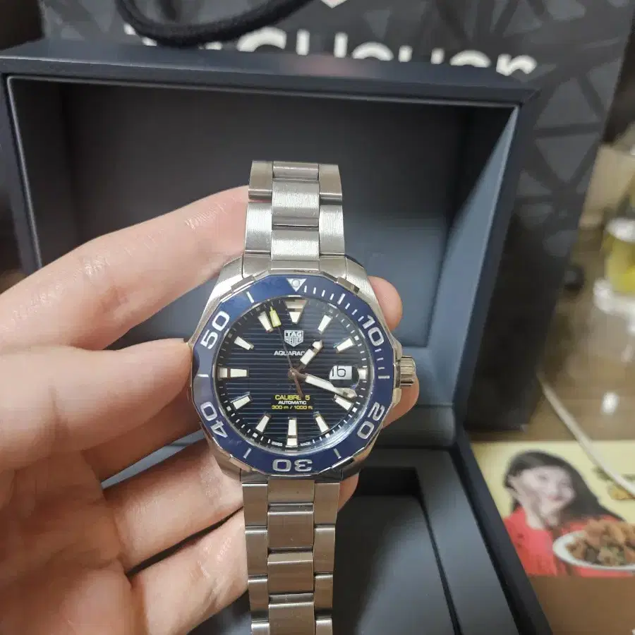 아쿠아레이서 43mm 청판 오토 2020년판