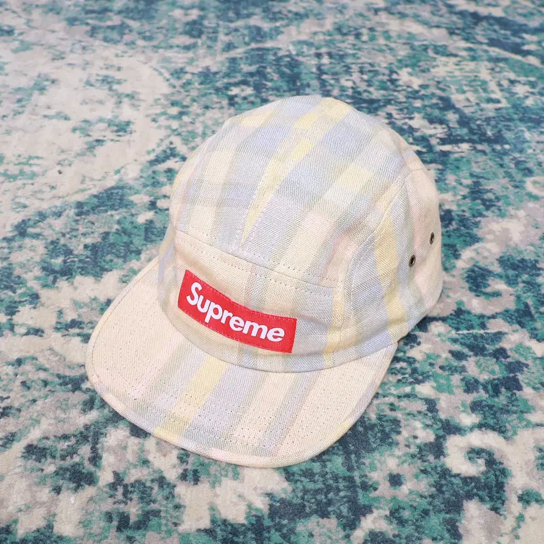 Supreme 슈프림 14SS 린넨 캠프캡 볼캡