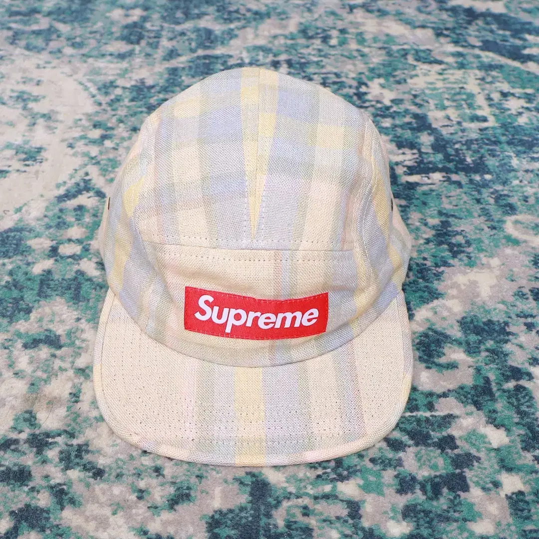 Supreme 슈프림 14SS 린넨 캠프캡 볼캡