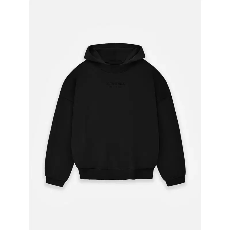 Pierre Ofgat Essential Logo The Black Collection Overfit Hoodie 23FW Black