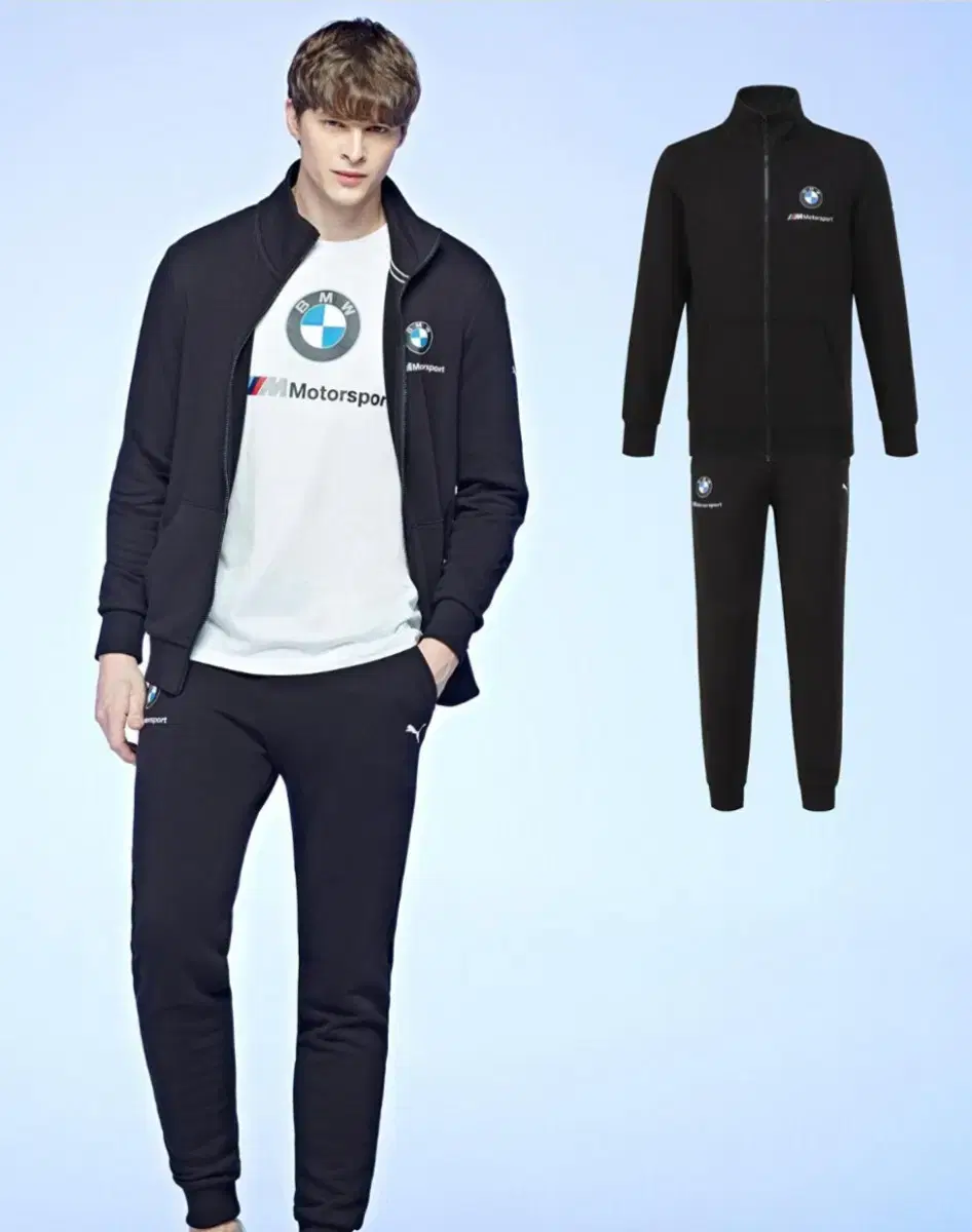 BMW MOTORSPORT+PUMA 콜라보 상하의세트 새상품(100)