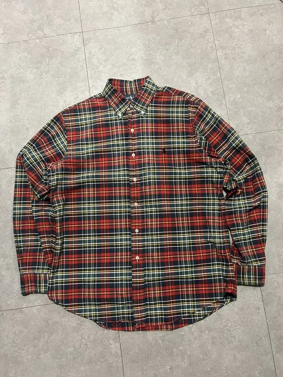 00s Ralph Lauren Polo Tartan Check Oxford Cotton Vintage Shirt 1