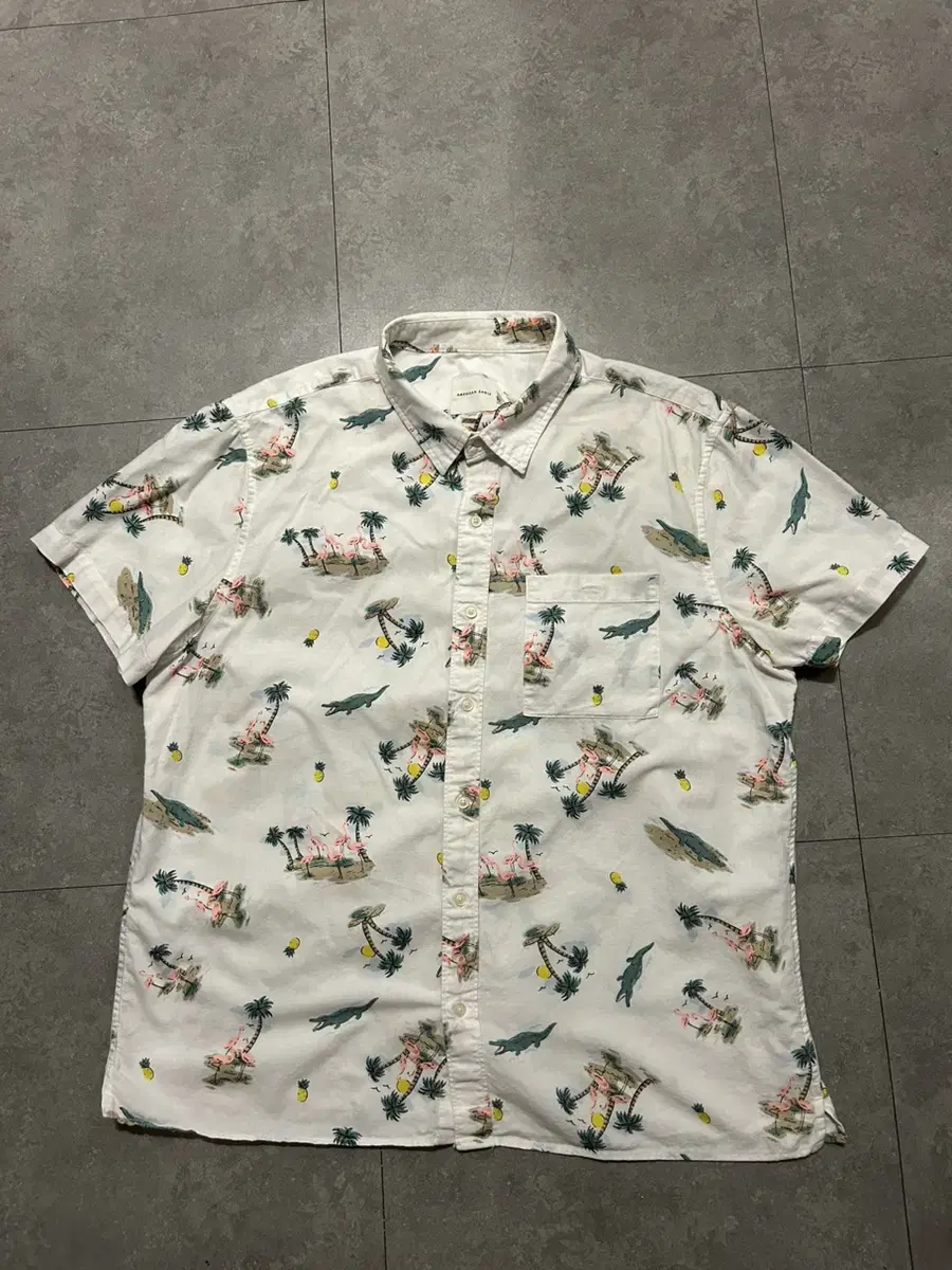 American Eagle Tropical Cotton Hawaiian Vintage Shirt 105SIZE