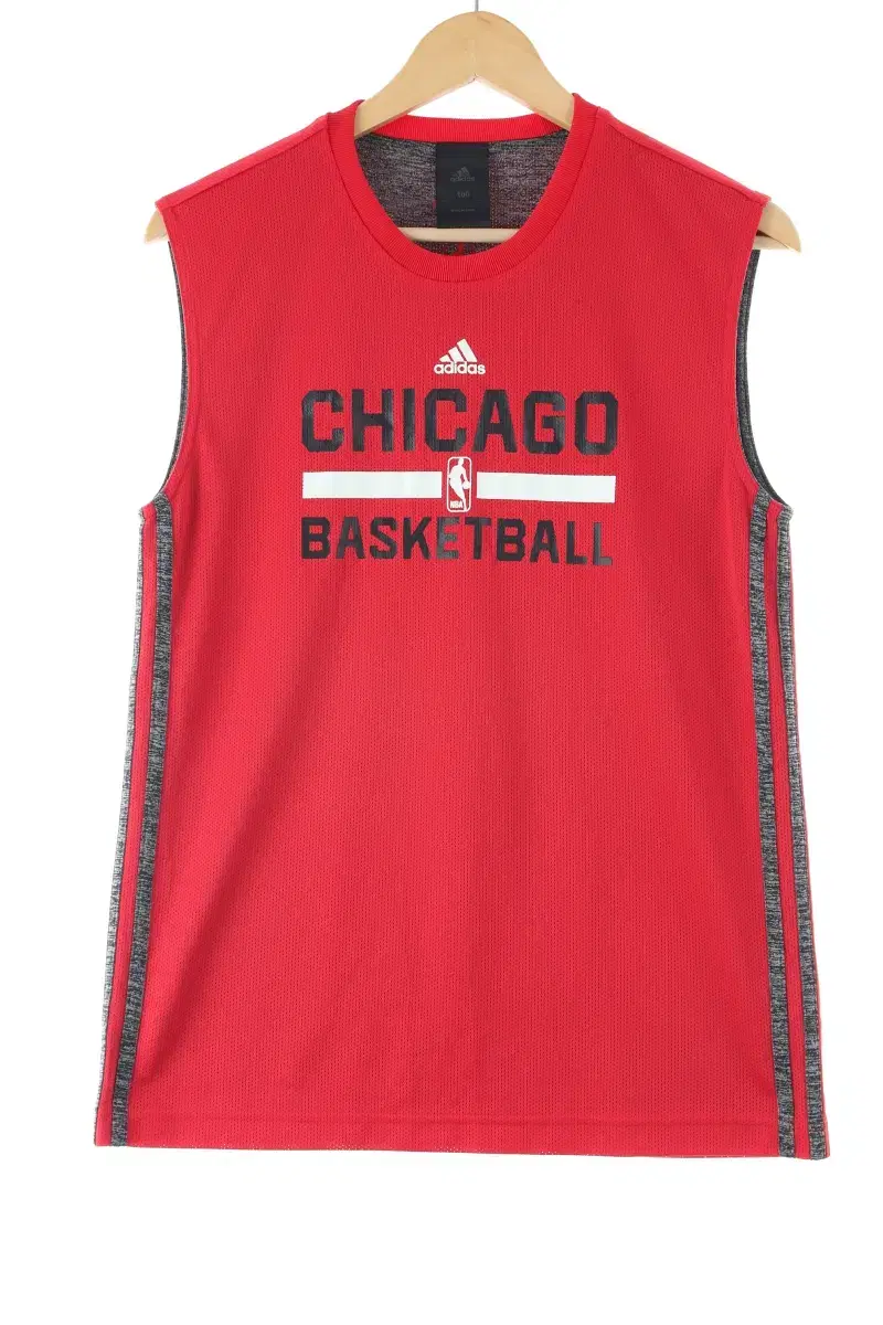 (L) Adidas Basketball City Min Sleeveless Red Chicago Blockcore - E05E