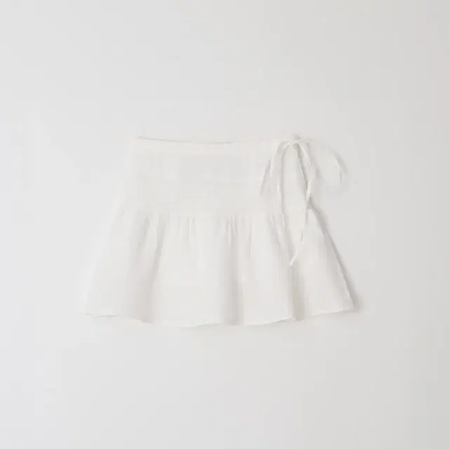 leeds 더위시 Linen Pintuck leaf skirt