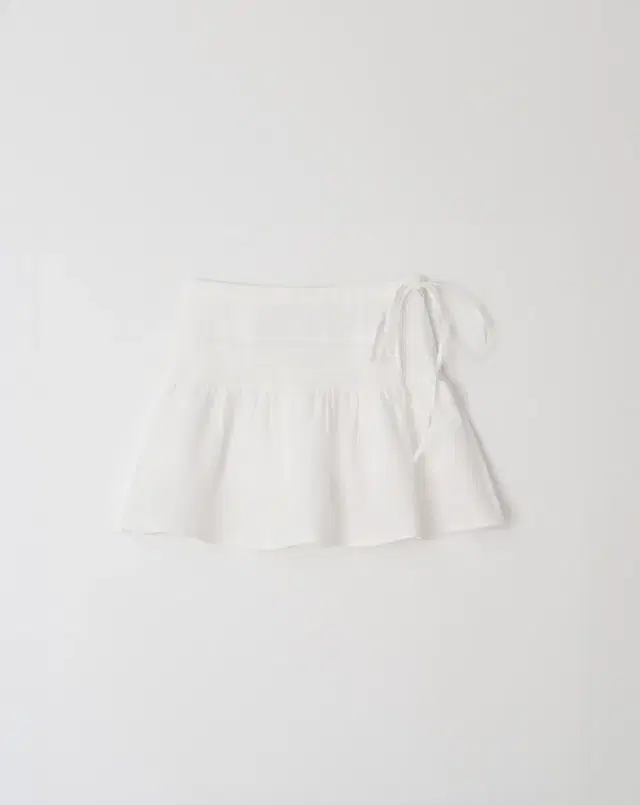 leeds 더위시 Linen Pintuck leaf skirt