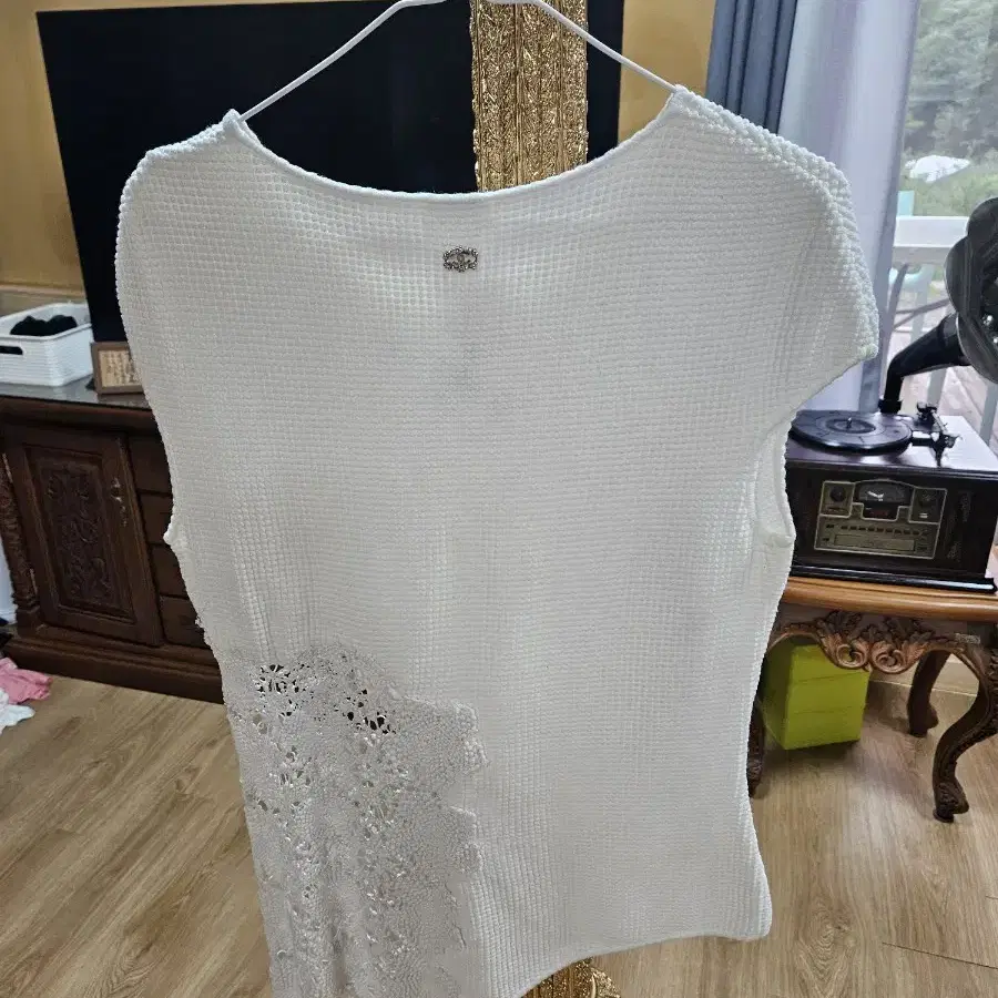 샤넬 top white size 40FR in cotton