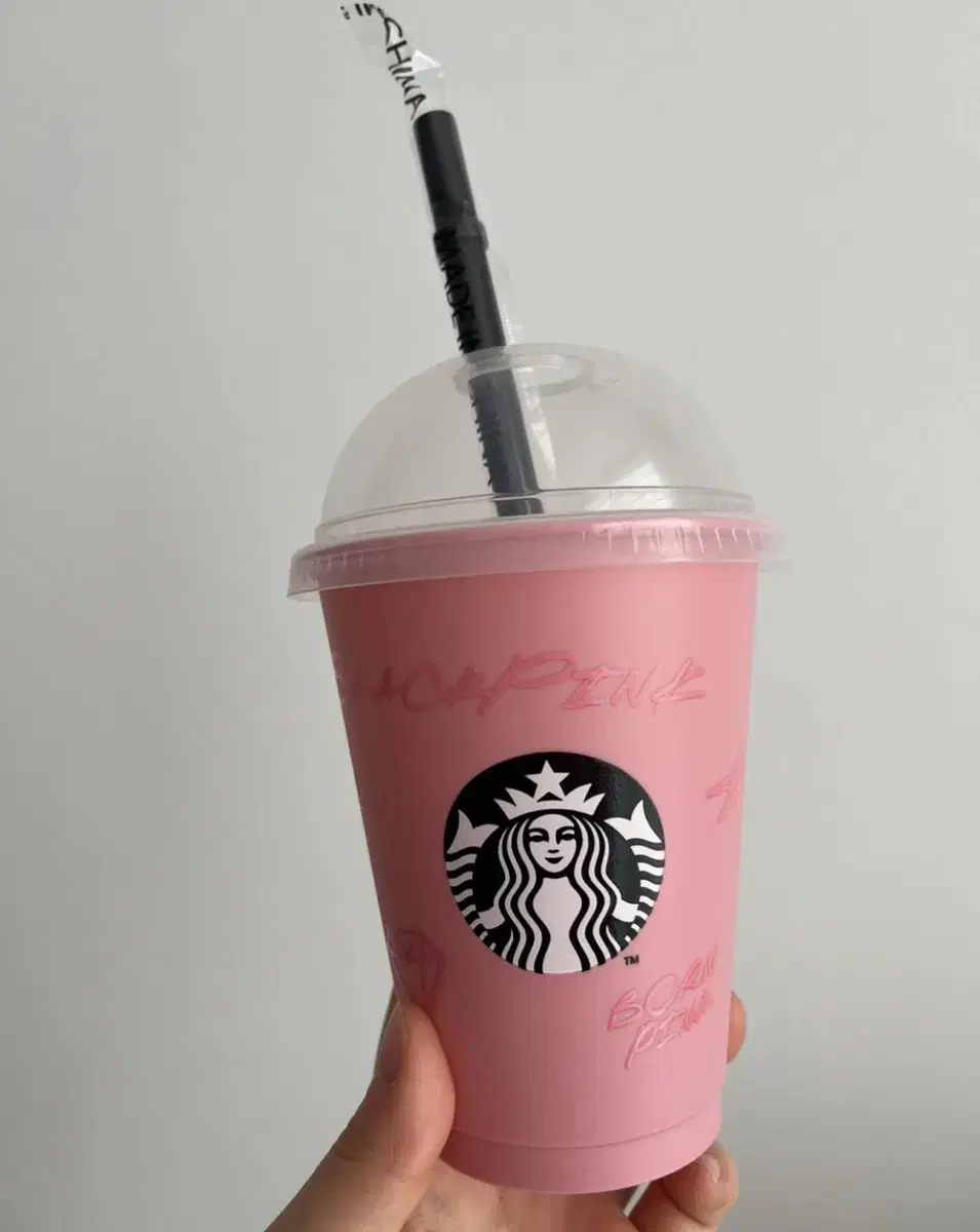 Black Pink Smug Reusable Cup