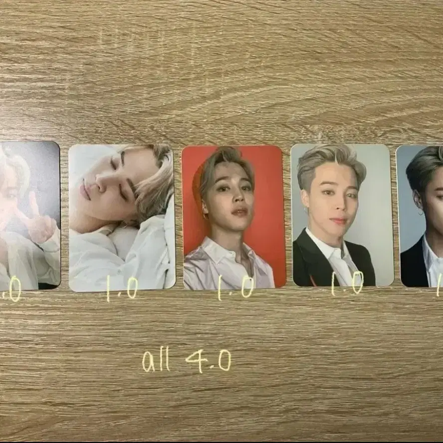 급처) 방탄 지민 포카 양도 뷔 정국 진 RM 피땀눈물 페르소나