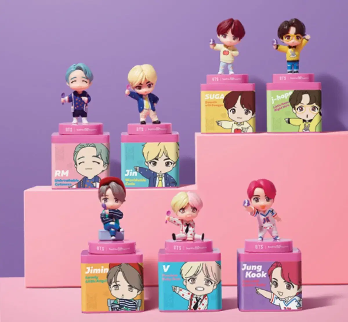 방탄 배라 블록팩 타이니탄블록팩 피규어 bts figure