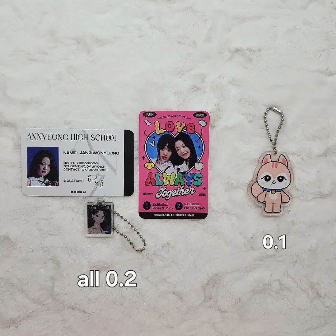 ive jang wonyoung gaeul sankar minive unofficial goods keyring wts