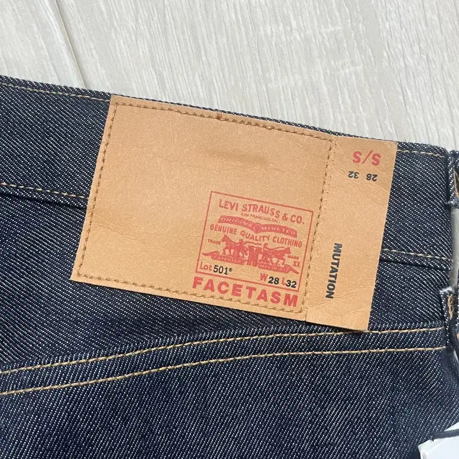 FACETASM X LEVI'S STRAIGHT JEANS BLUE