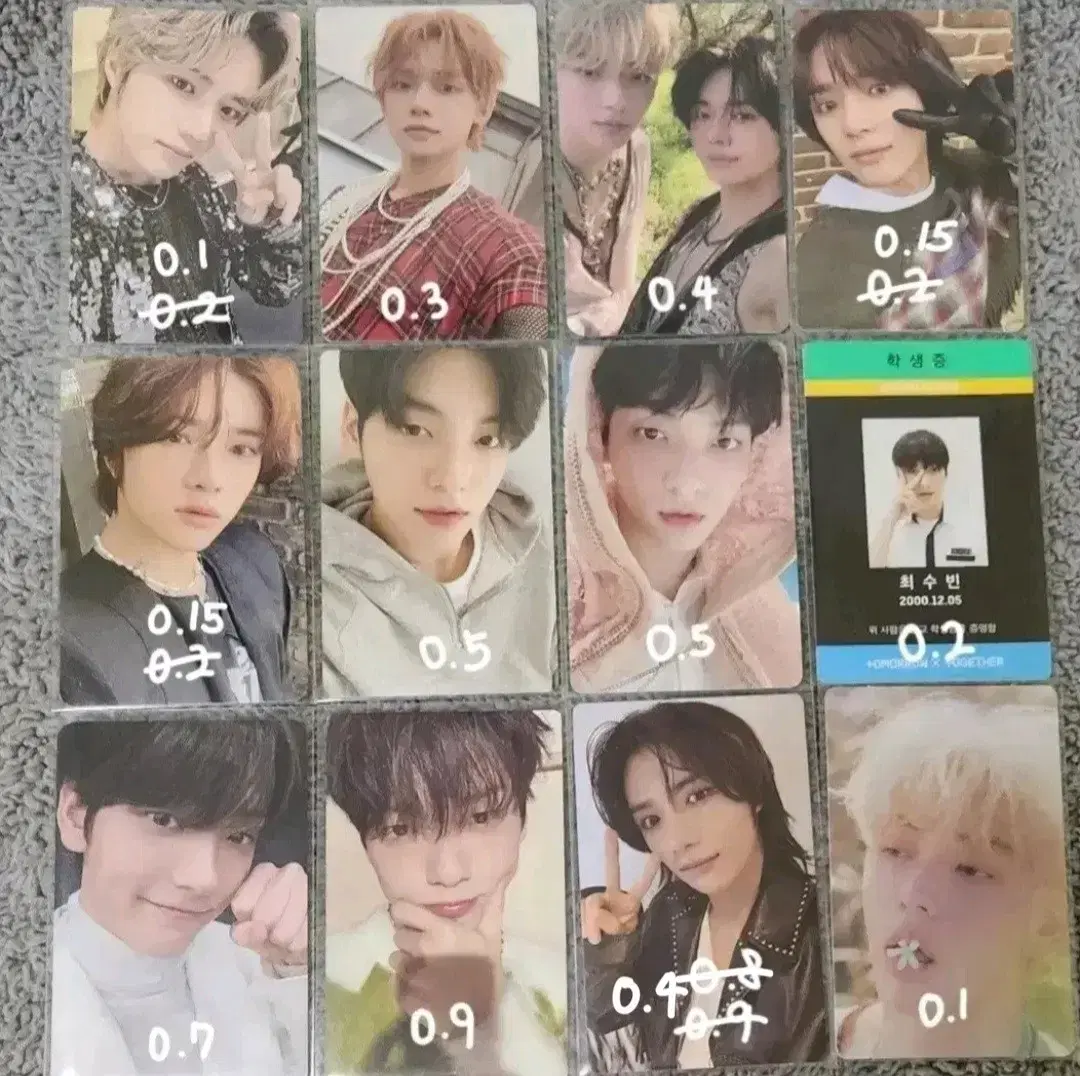 Price drop) txt yeonjun soobin beomgyu photocard sell WTS