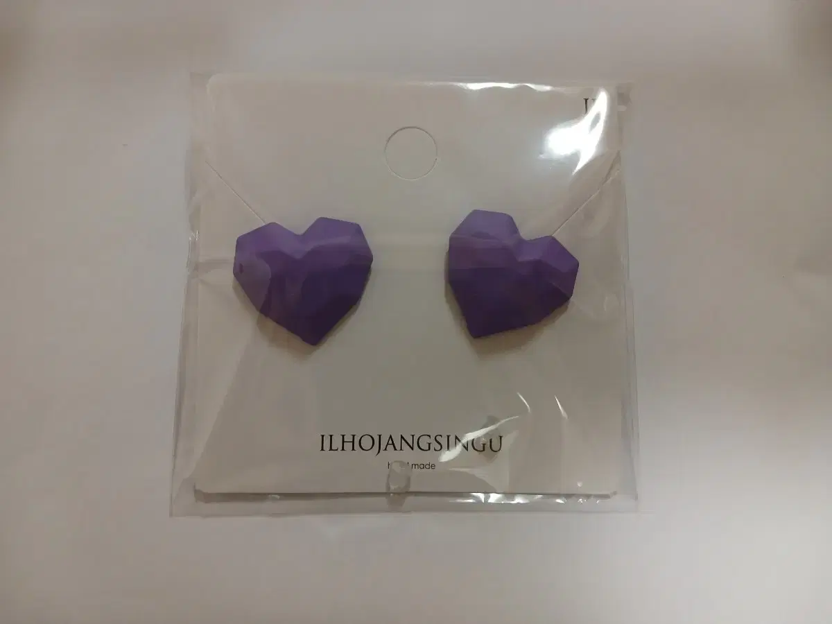 Big Purple Heart Earrings (New Product)