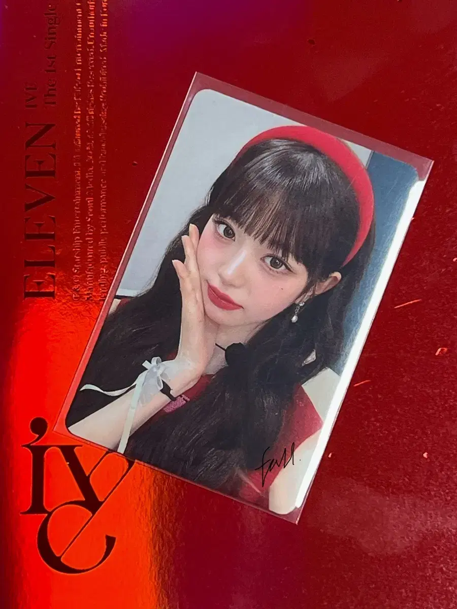 ive wonyoung jang wonyoung Japan High Touch Chairman Han Jung Photocard