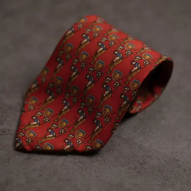 Salvatore Ferragamo Silk Tie (Red/9.5)