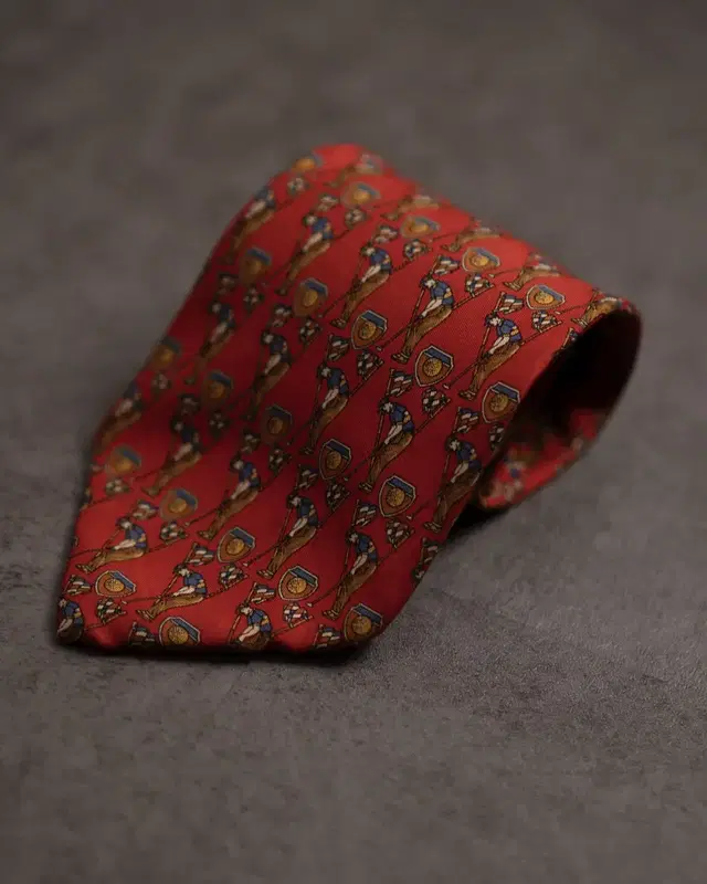 Salvatore Ferragamo Silk Tie (Red/9.5)