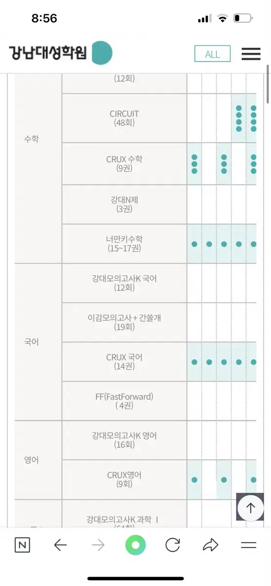 강남대성 강대 컨텐츠 크럭스 국어