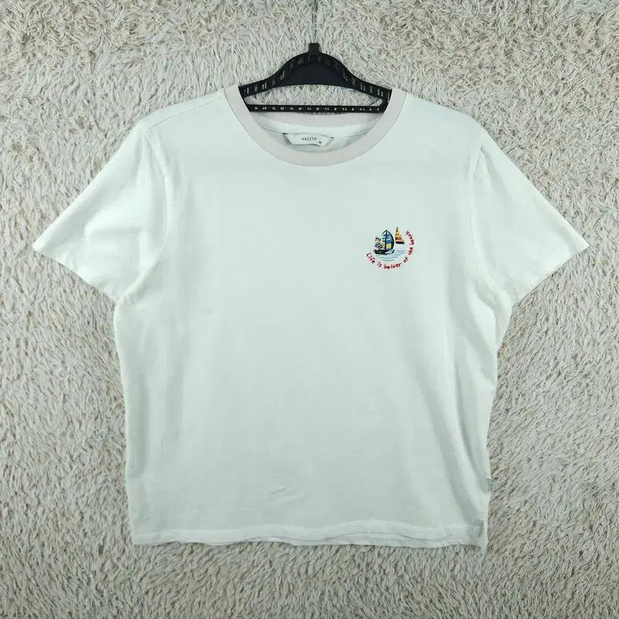 [W95]Hedges White Round Vahn Tee[Y46-220]/Lady Bloo