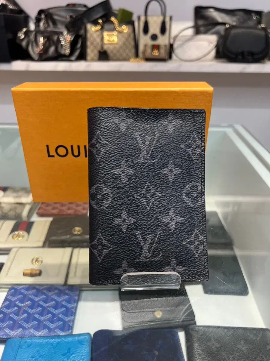 (OS) Louis Vuitton Eclipse Passport Passport Cover Passport Wallet